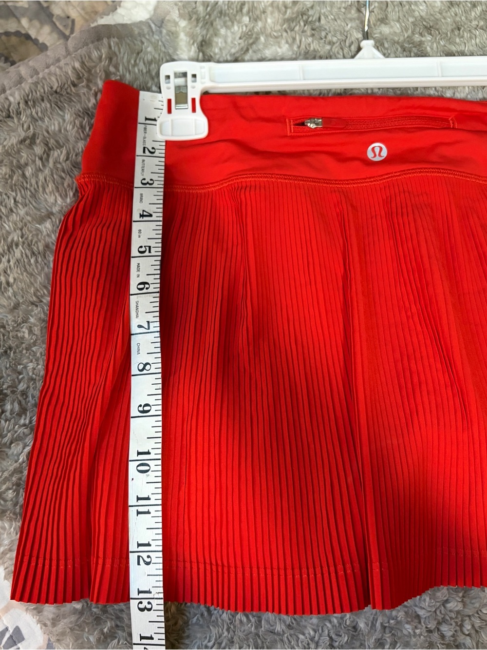 lululemon athletica Red Pleated Tennis-Style Mini Skirt - Picture 6 of 8